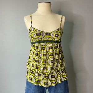 Green and purple tank